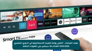موعد المباراة.. الأهلي يواجه كهرباء الإسماعيلية في الدوري المصري 2025/2026 الثلاثاء 30 سبتمبر على القنوات الناقلة